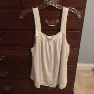 Anthropologie white tank